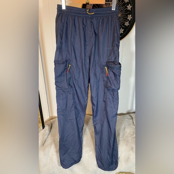 Outdoor Voices Windbreaker Pant BreakLite Blue Packable Blue Cargo Joggers Nylon - Picture 2 of 9